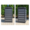 ZABUDOWA ŚMIETNIKOWA 1x120L kolor GRAFIT